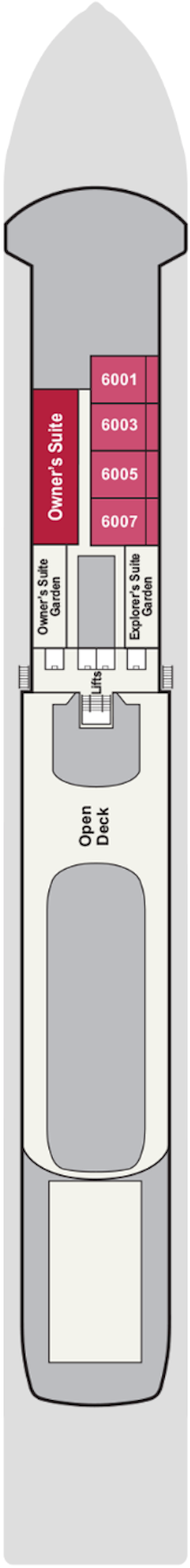 Choose your cabin on Deck 6             