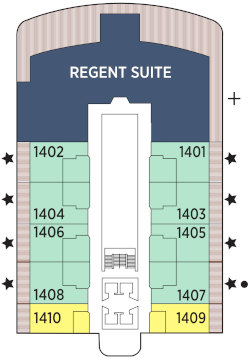 Choose your cabin on Deck 14             