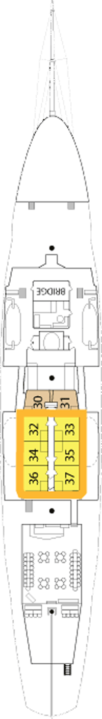 Choose your cabin on Lido Deck             